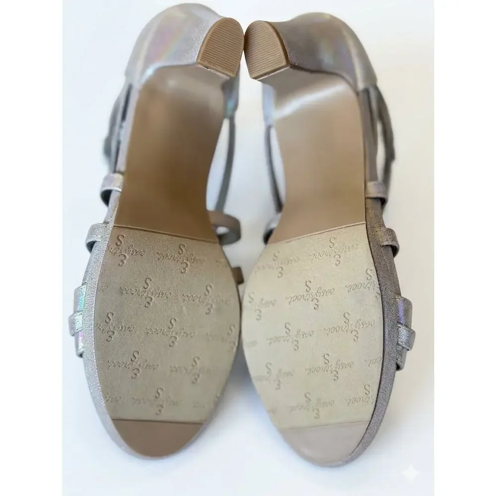 NEW! Easy Street Bee Women's Platform Heels Pumps Sandals US 7.5 M